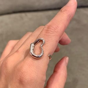 Tiffany & Co. open heart ❤️ silver ring